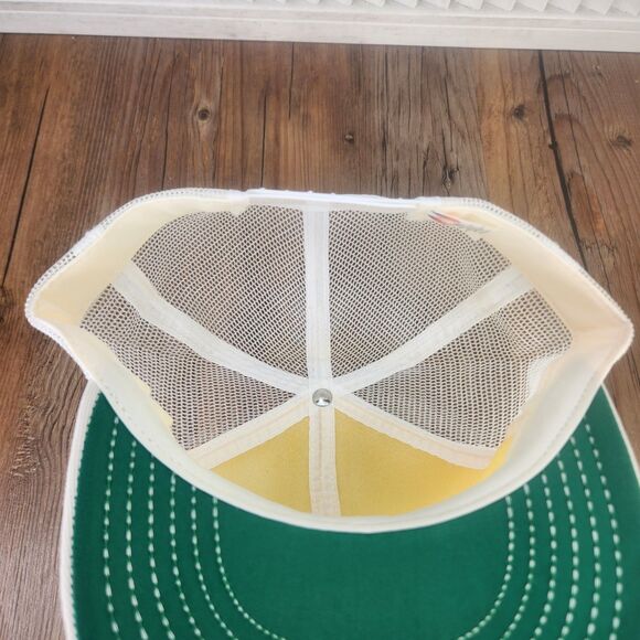 VTG GNT Great Northern Tool & Supply Snapback Farmer Hat Cap White Red Patch USA - Picture 9 of 10